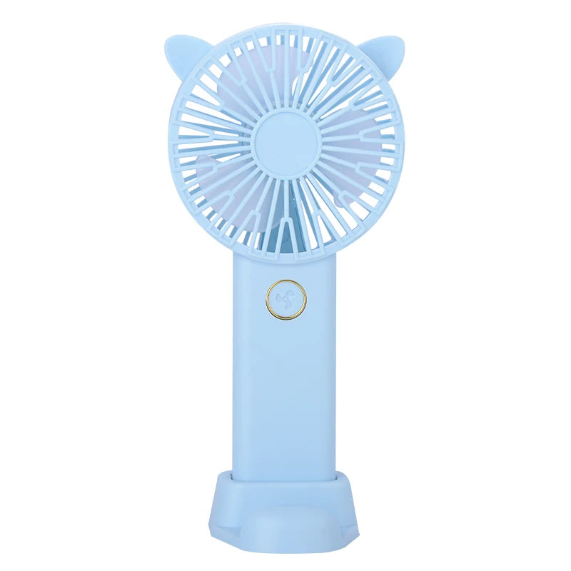 Mini Fan USB Rechargeable Portable Hand Fan 6V Summer Student 3 Stage Desk Fan with Base Ventilador Venty Stroller Pocket Fans
