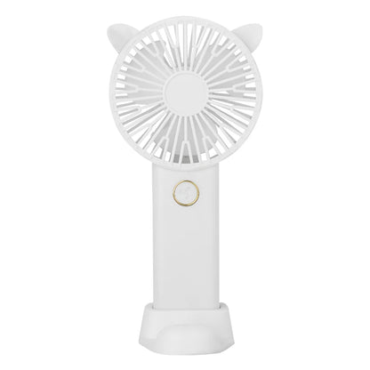 Mini Fan USB Rechargeable Portable Hand Fan 6V Summer Student 3 Stage Desk Fan with Base Ventilador Venty Stroller Pocket Fans