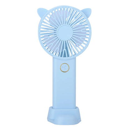 Mini Fan USB Rechargeable Portable Hand Fan 6V Summer Student 3 Stage Desk Fan with Base Ventilador Venty Stroller Pocket Fans